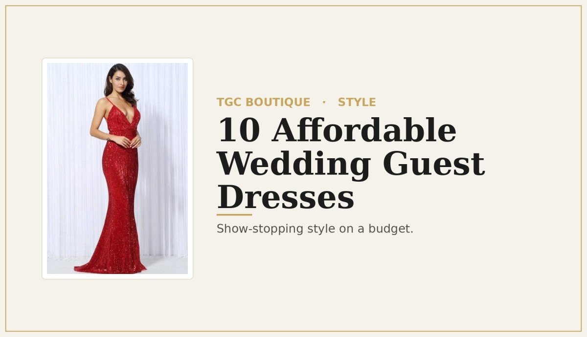 10 Affordable Wedding Guest Dresses for Women: Style on a Budget - TGC Boutique