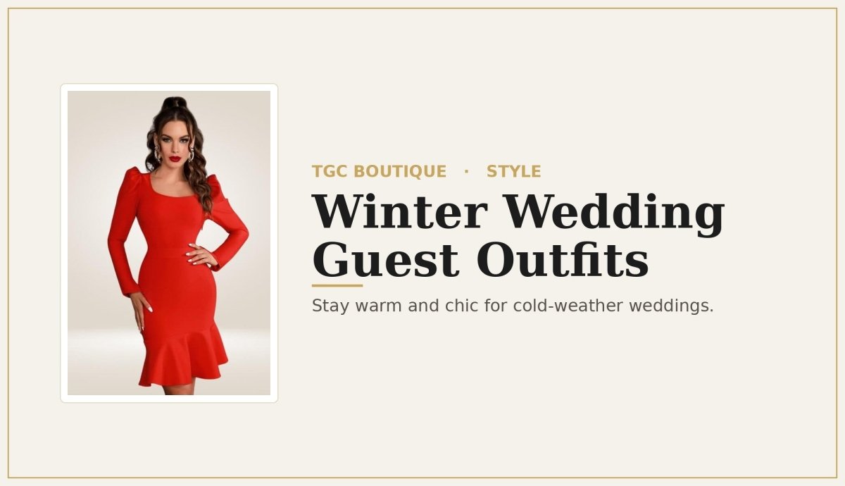 Winter Wedding Guest Outfits for Women: Embrace the Chill in Style - TGC Boutique