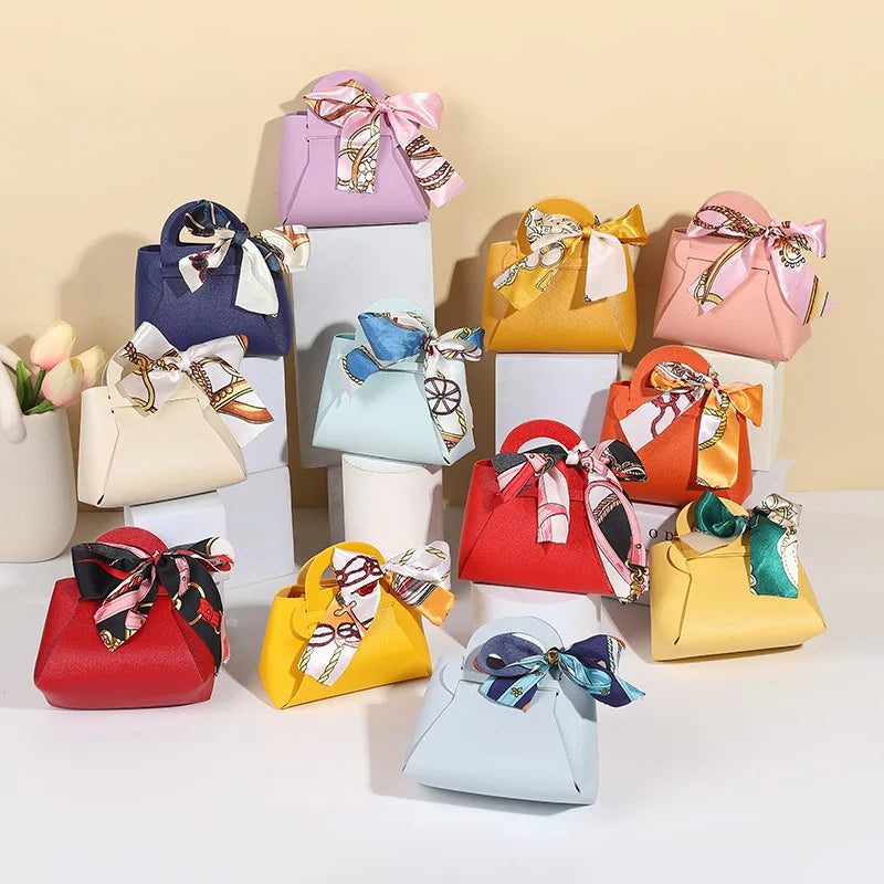 Leatherette Bow-Tie Petite Handbag - TGC Boutique - Handbag