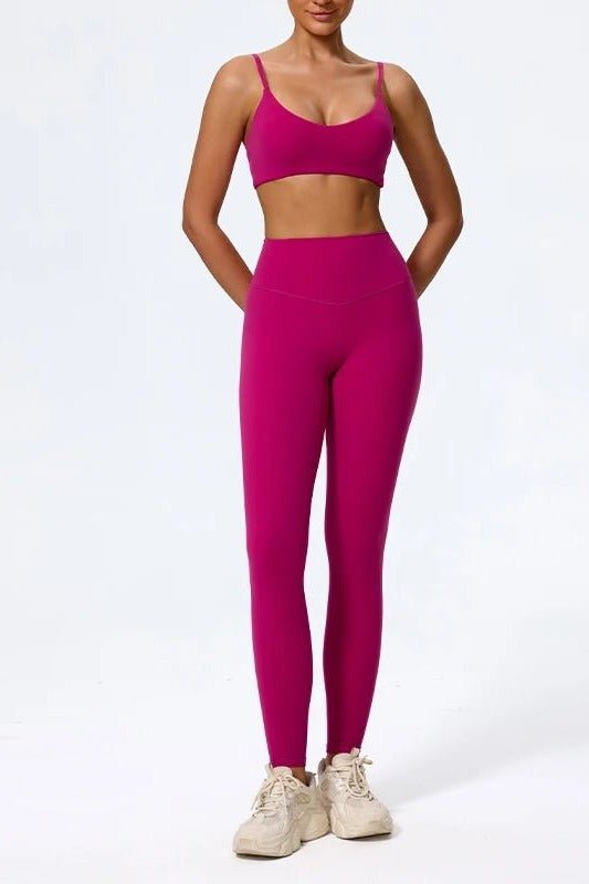 High Waisted Leggings for Women with a Matching Sports Bra - TGC Boutique - Activewear Sets