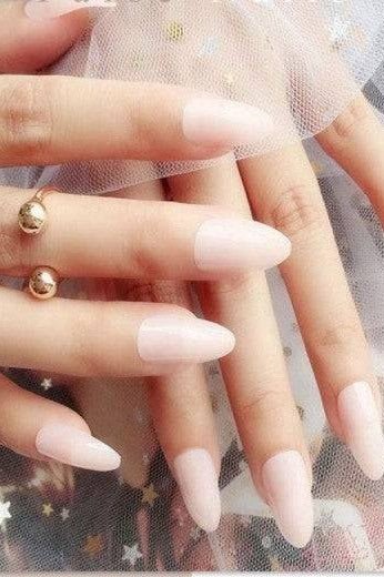 Press On Nails Pink Glossy Almond Nude Nail Kit - TGC Boutique - Press On Nails