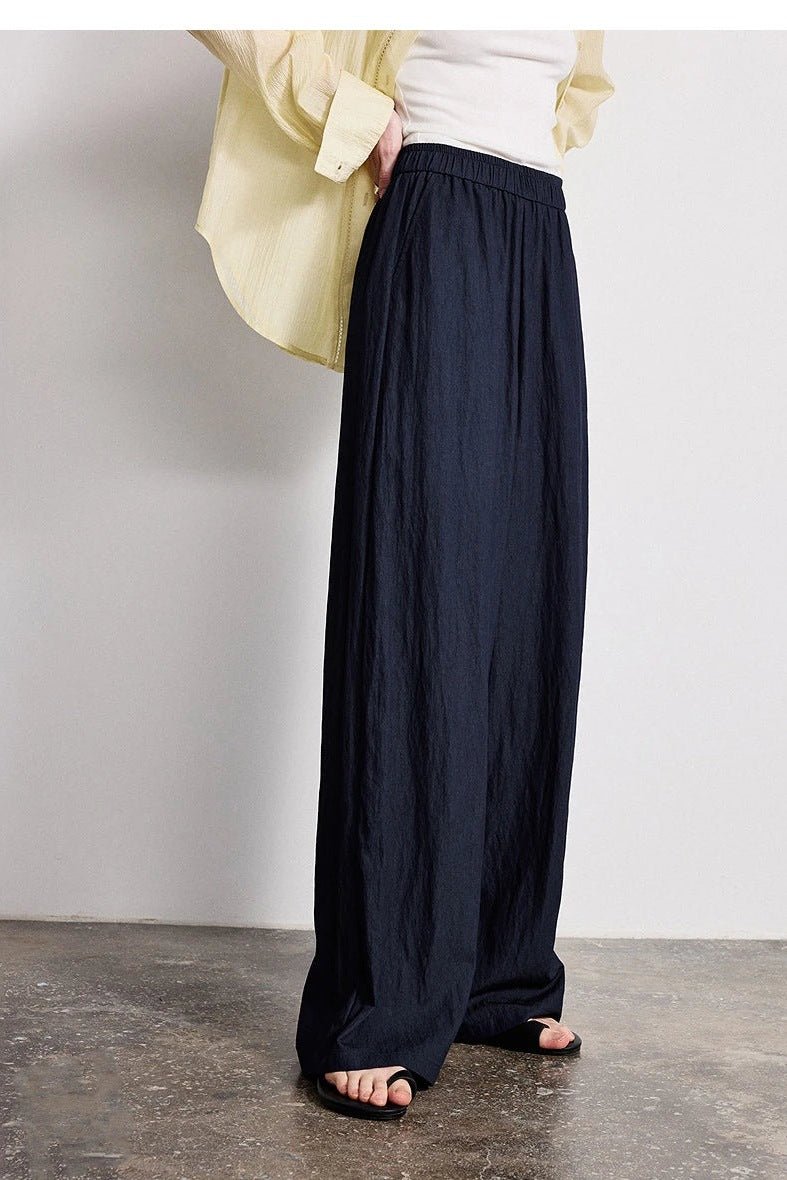 Wide Leg Pants for Women, Elastic Waist Wide Leg Trousers - TGC Boutique - Pants