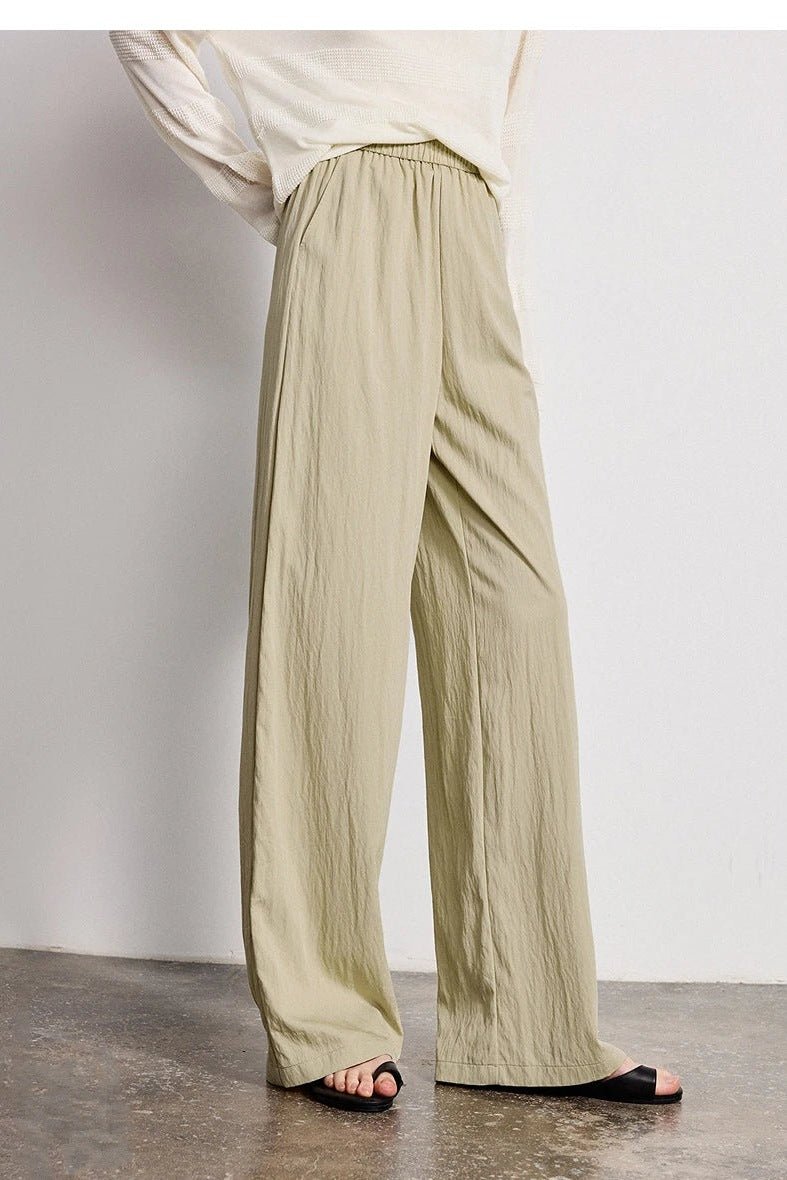 Wide Leg Pants for Women, Elastic Waist Wide Leg Trousers - TGC Boutique - Pants