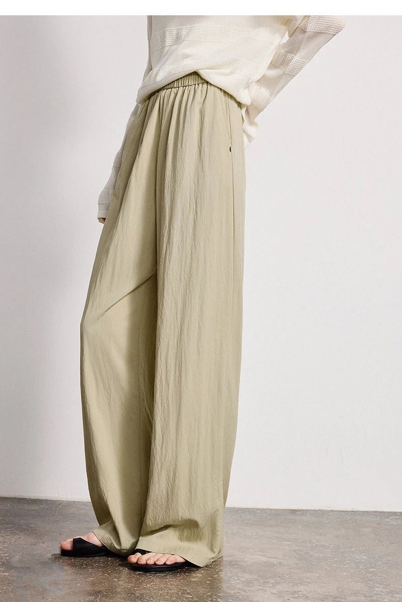 Wide Leg Pants for Women, Elastic Waist Wide Leg Trousers - TGC Boutique - Pants