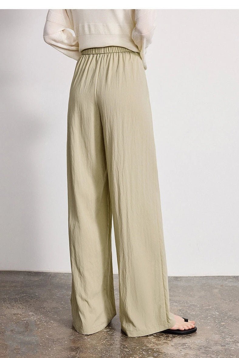 Wide Leg Pants for Women, Elastic Waist Wide Leg Trousers - TGC Boutique - Pants