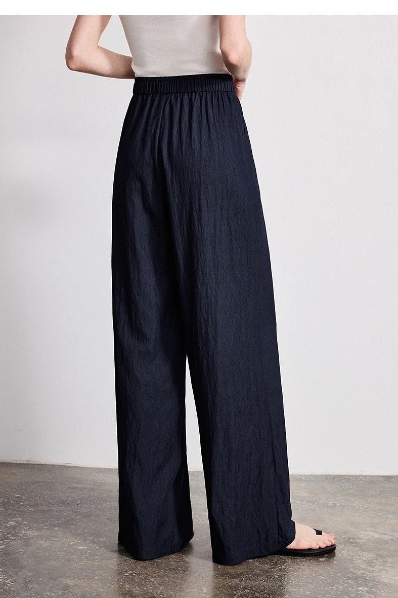 Wide Leg Pants for Women, Elastic Waist Wide Leg Trousers - TGC Boutique - Pants