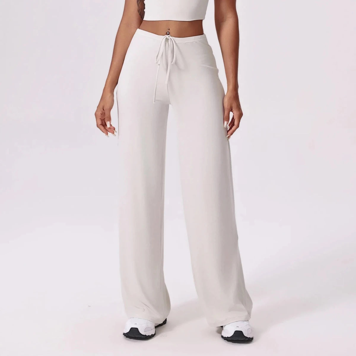 Wide Leg Yoga Pants for Women with Pockets and High Waist - TGC Boutique - Activewear Pants