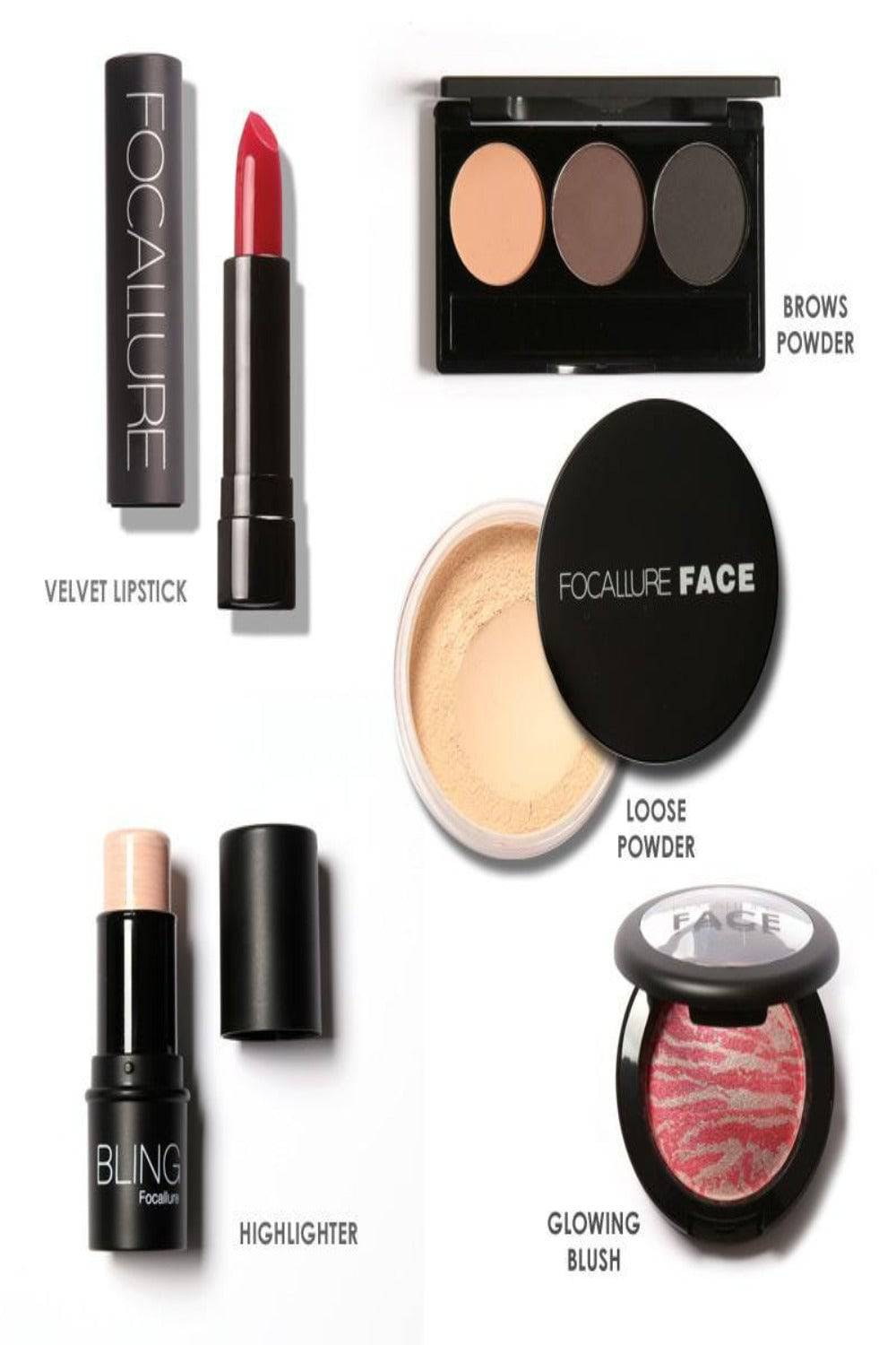 8 Pcs Cosmetic Set With Makeup Bag - TGC Boutique - Makeup Set
