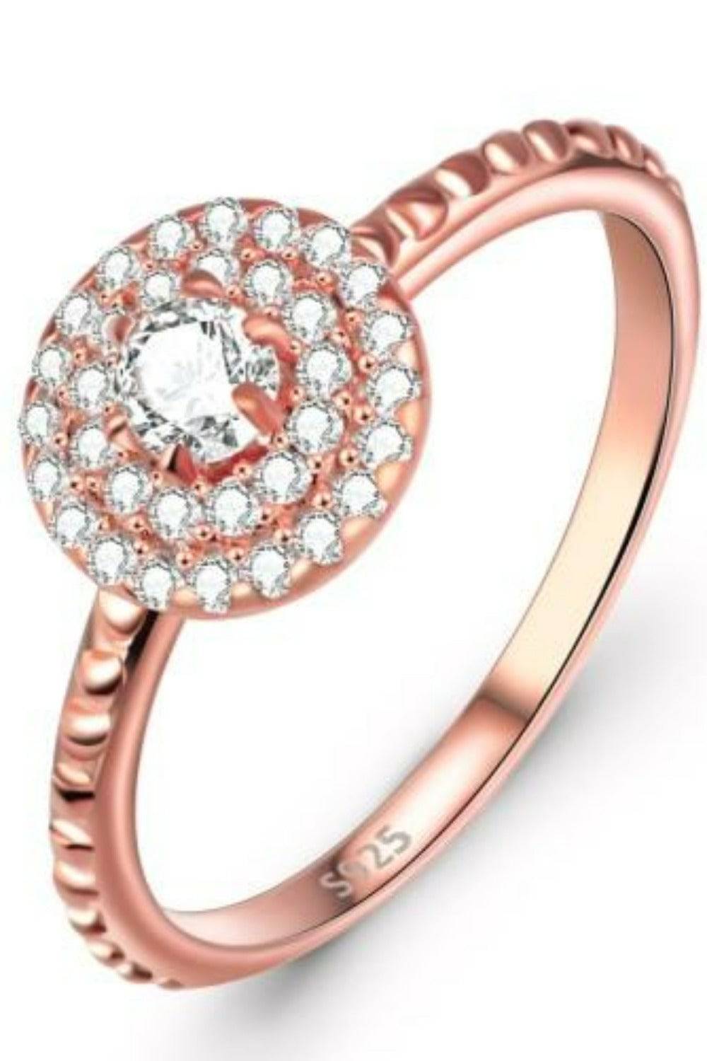 925 Sterling Silver Round Diamond Cluster Ring - TGC Boutique - Rings