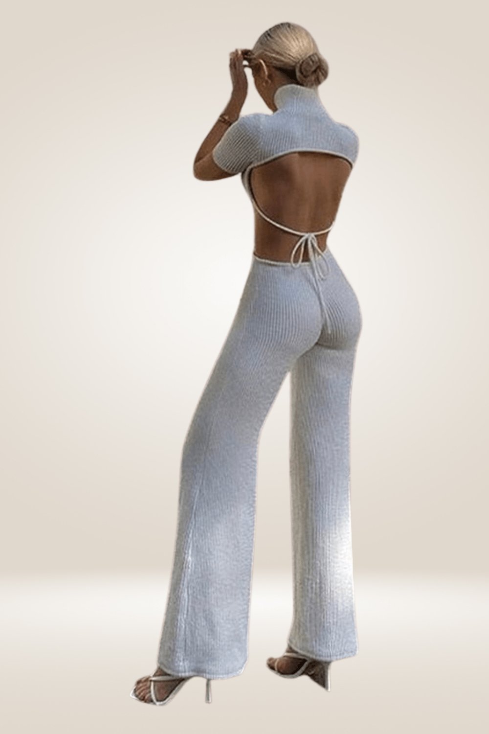 Backless Cut Out White Jumpsuit - TGC Boutique - White Jumpsuits