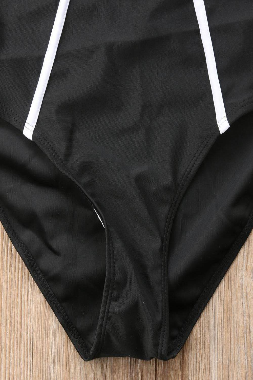 Beach Queen Corset One Piece Swimsuit - Black - TGC Boutique - Black Swimsuit