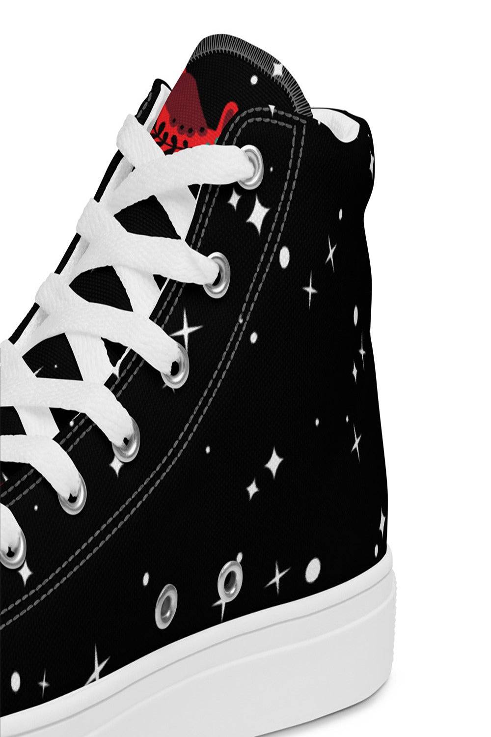 Black canvas High Top Trainers - TGC Boutique - Canvas Trainers