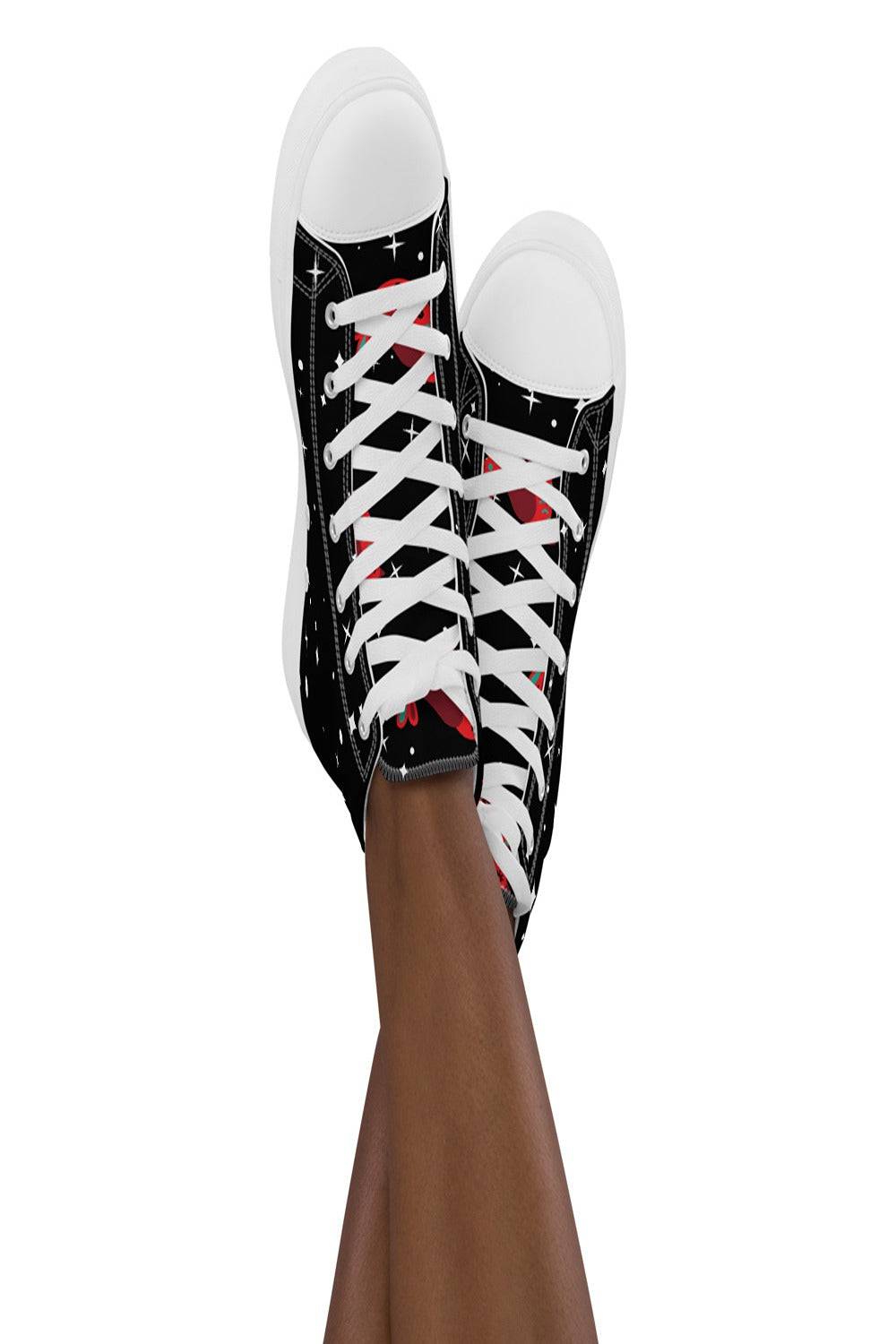 Black canvas High Top Trainers - TGC Boutique - Canvas Trainers