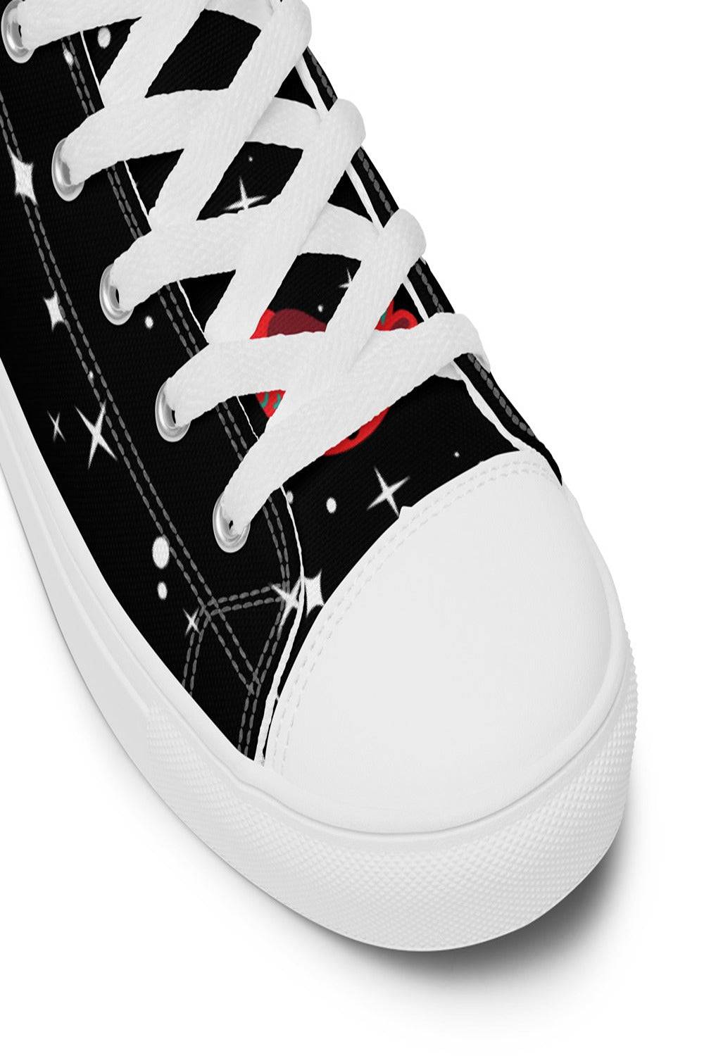 Black canvas High Top Trainers - TGC Boutique - Canvas Trainers