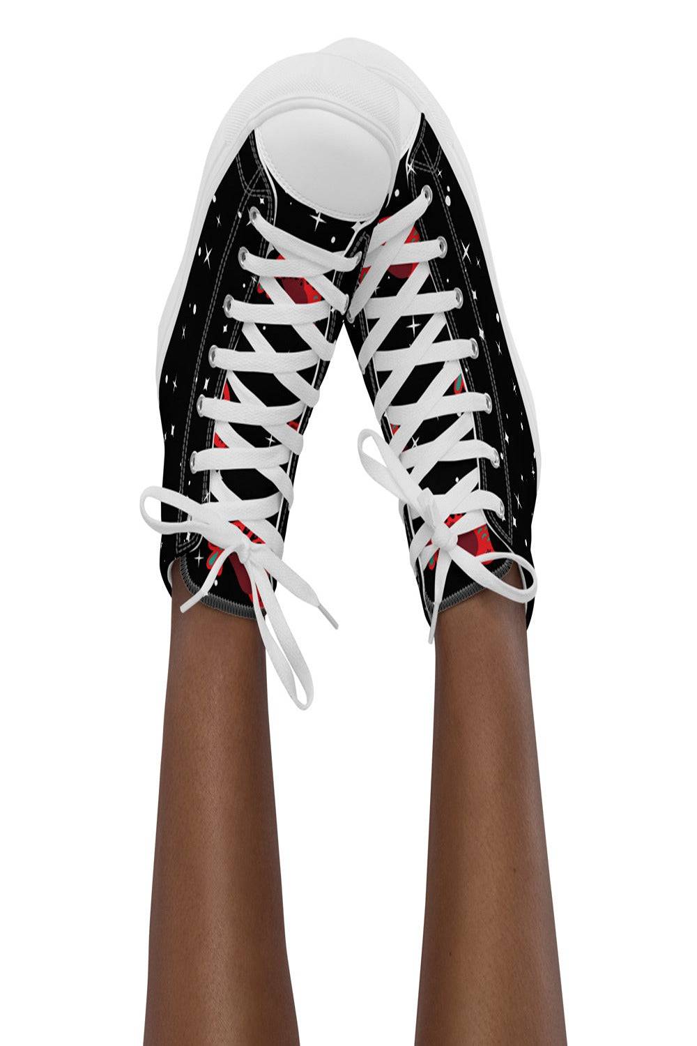 Black canvas High Top Trainers - TGC Boutique - Canvas Trainers