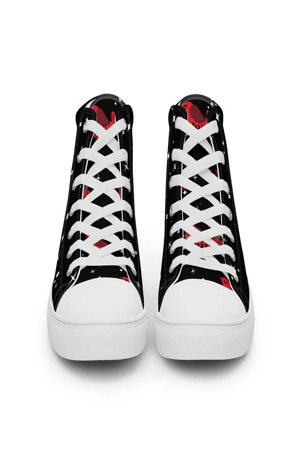 Black canvas High Top Trainers - TGC Boutique - Canvas Trainers