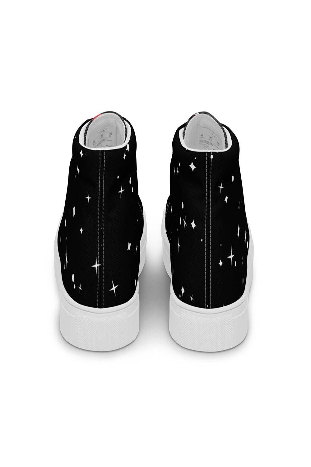 Black canvas High Top Trainers - TGC Boutique - Canvas Trainers