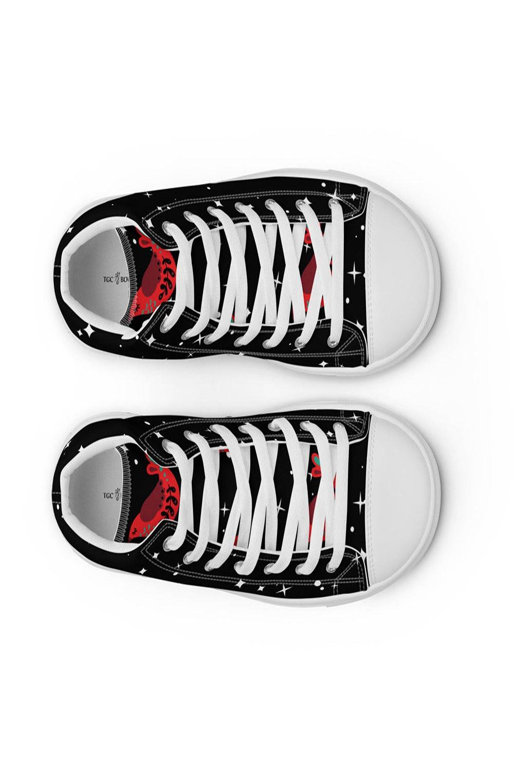 Black canvas High Top Trainers - TGC Boutique - Canvas Trainers