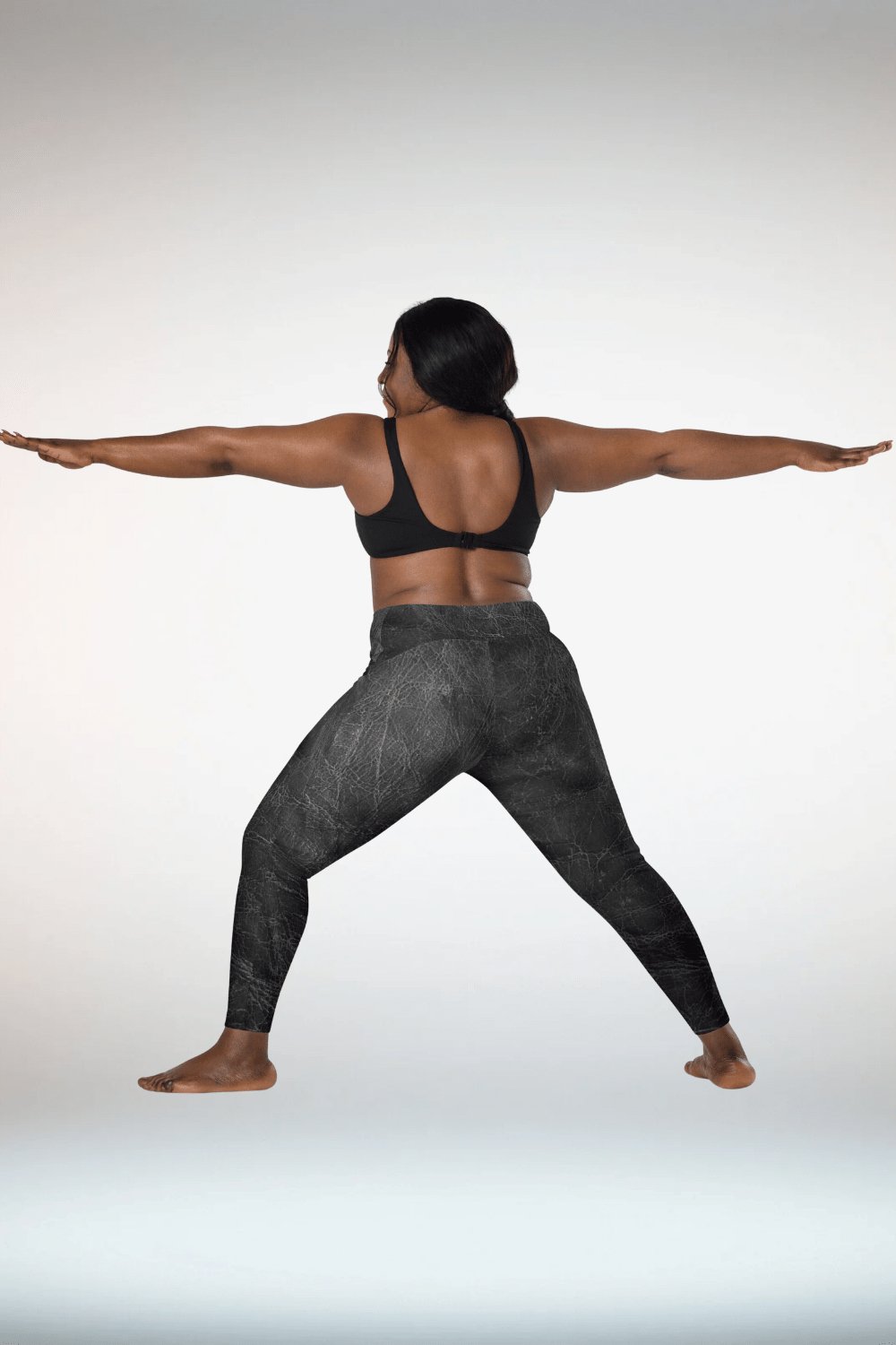 Black Faux Leather Plus Size Leggings With Pockets - TGC Boutique - Leggings