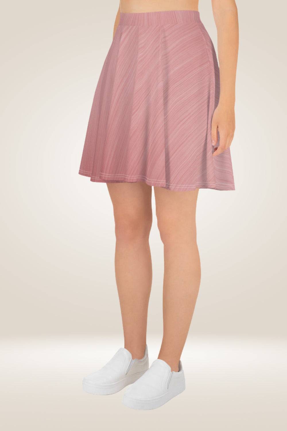 blush Metallic Pink Skater Skirt - TGC Boutique - Skirt