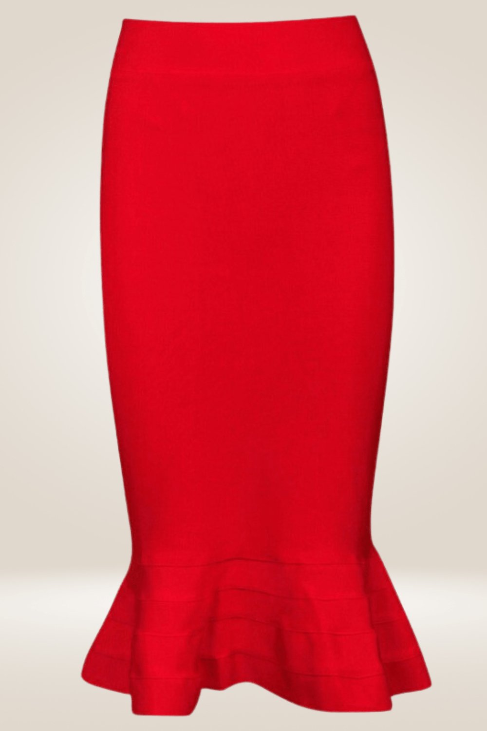Bodycon Mermaid Ruffle Midi Skirt - TGC Boutique - Bodycon skirt