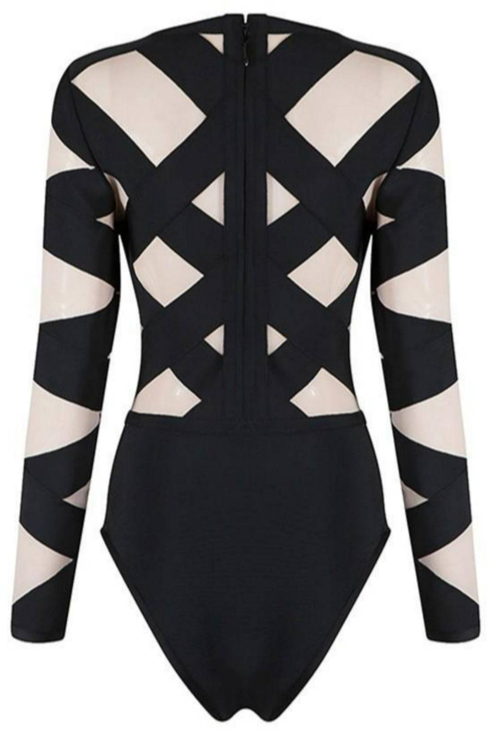 Bondage Queen Black Bodysuit - TGC Boutique - Black Jumpsuits