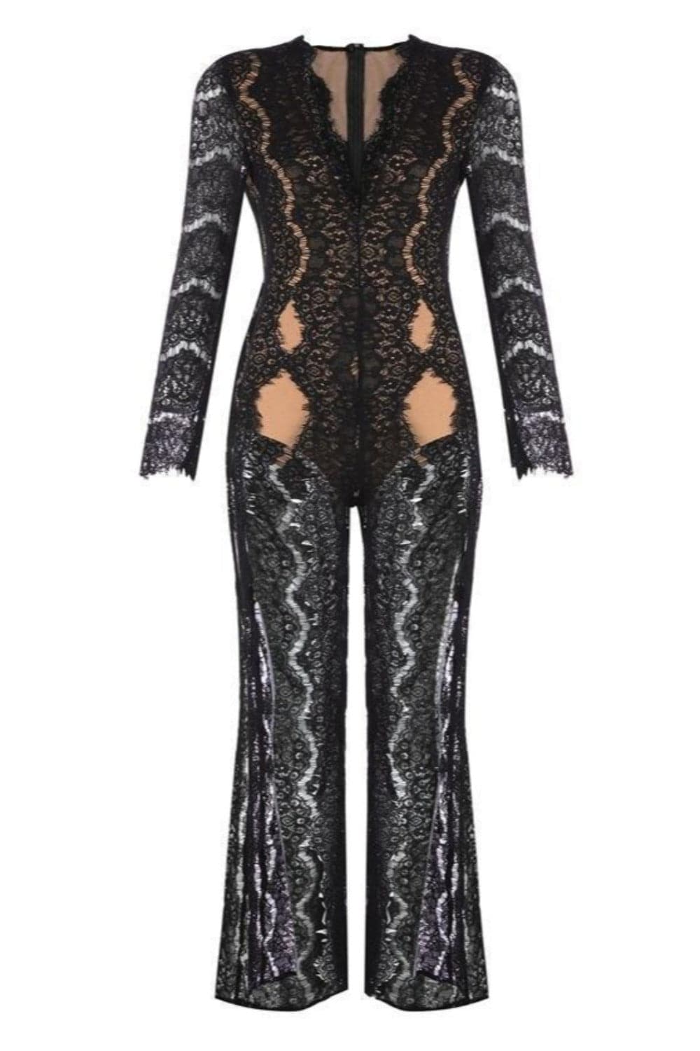 Breeze Of Confidence Lace Jumpsuit - TGC Boutique - Black Jumpsuits
