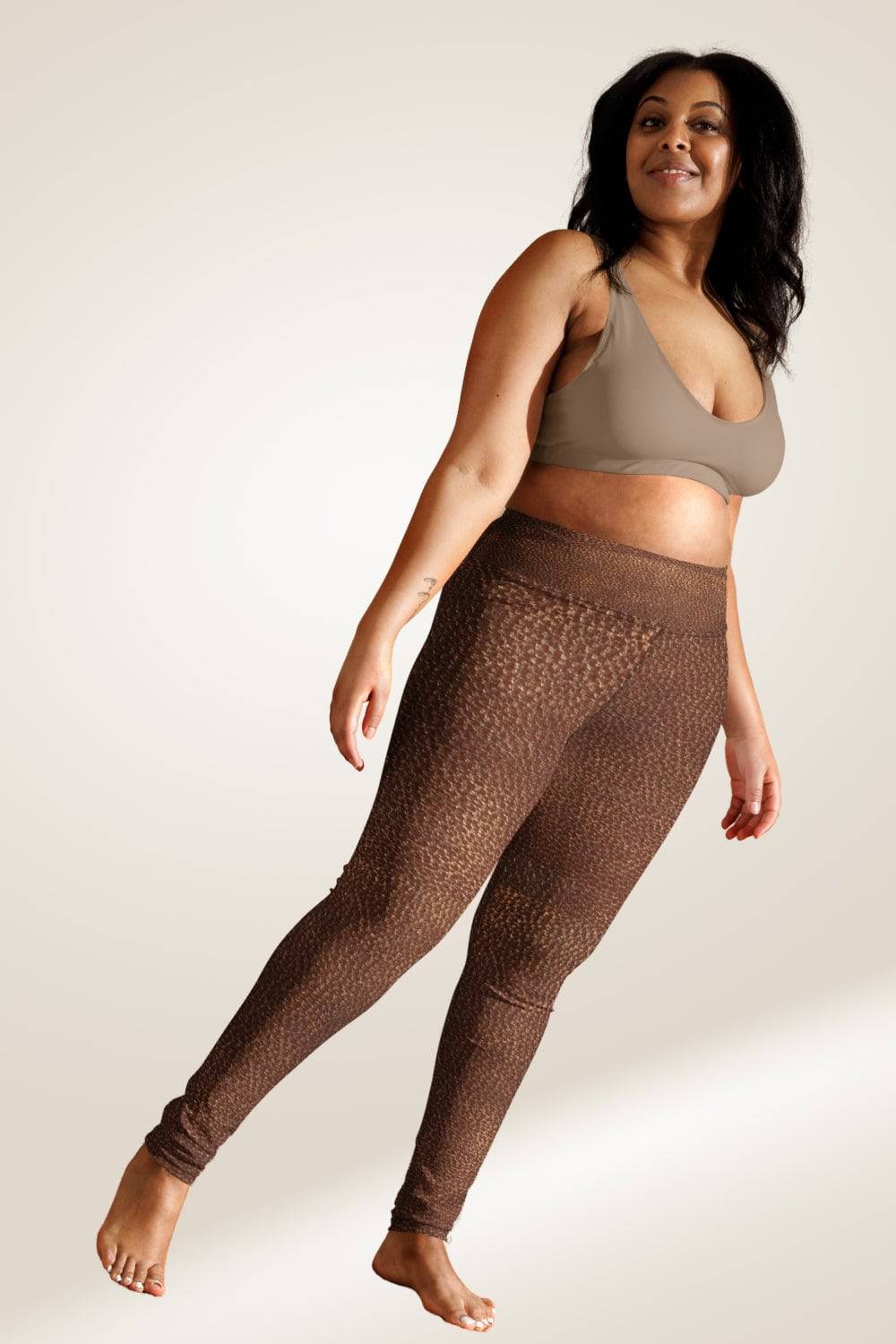 Brown Faux Leather Leggings - TGC Boutique - Leggings