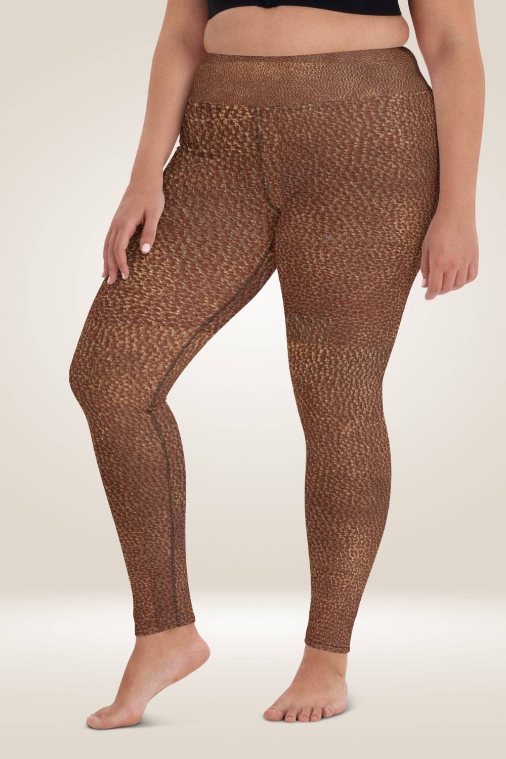 Brown Faux Leather Leggings - TGC Boutique - Leggings
