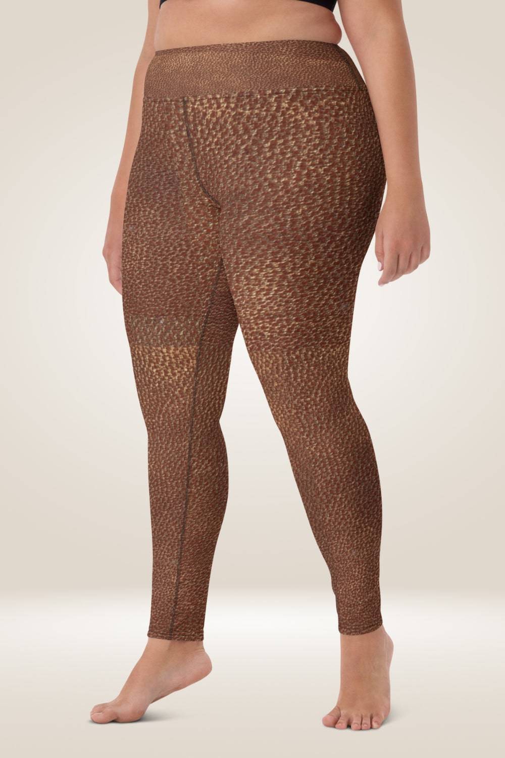 Brown Faux Leather Leggings - TGC Boutique - Leggings