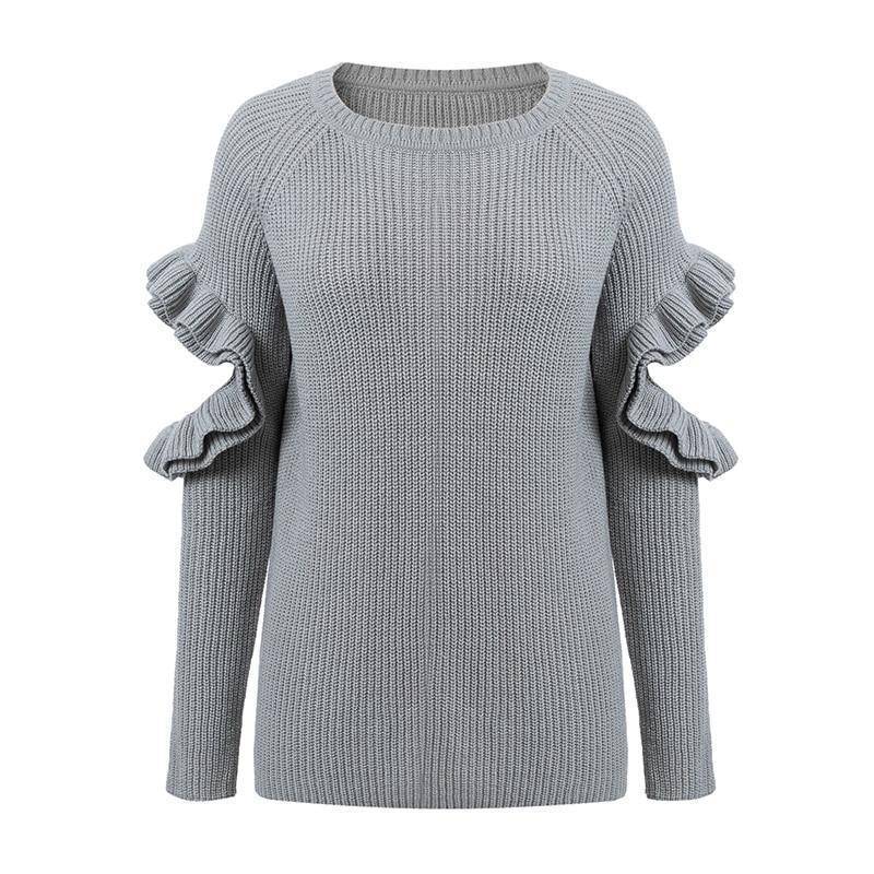 Brunch With Me Sweater - TGC Boutique - Cut Out Sleeve Sweater