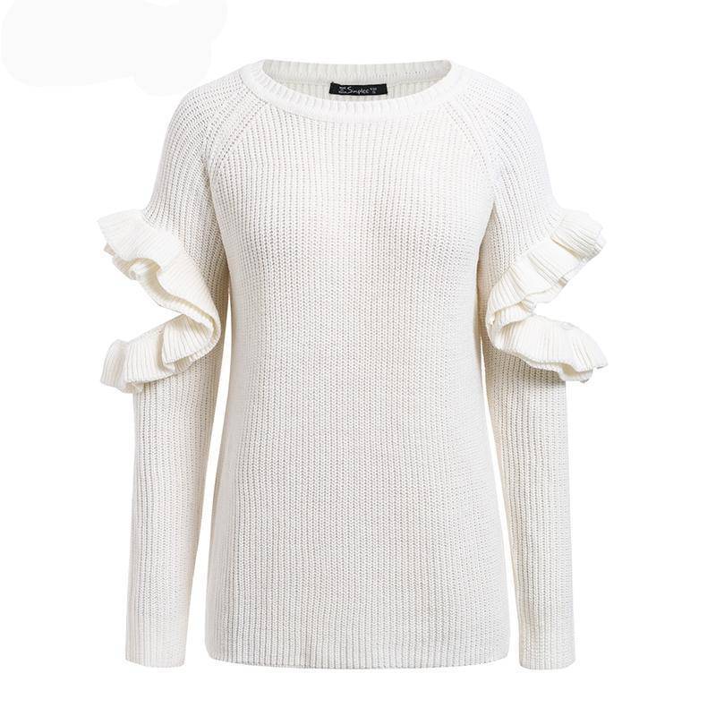 Brunch With Me Sweater - TGC Boutique - Cut Out Sleeve Sweater