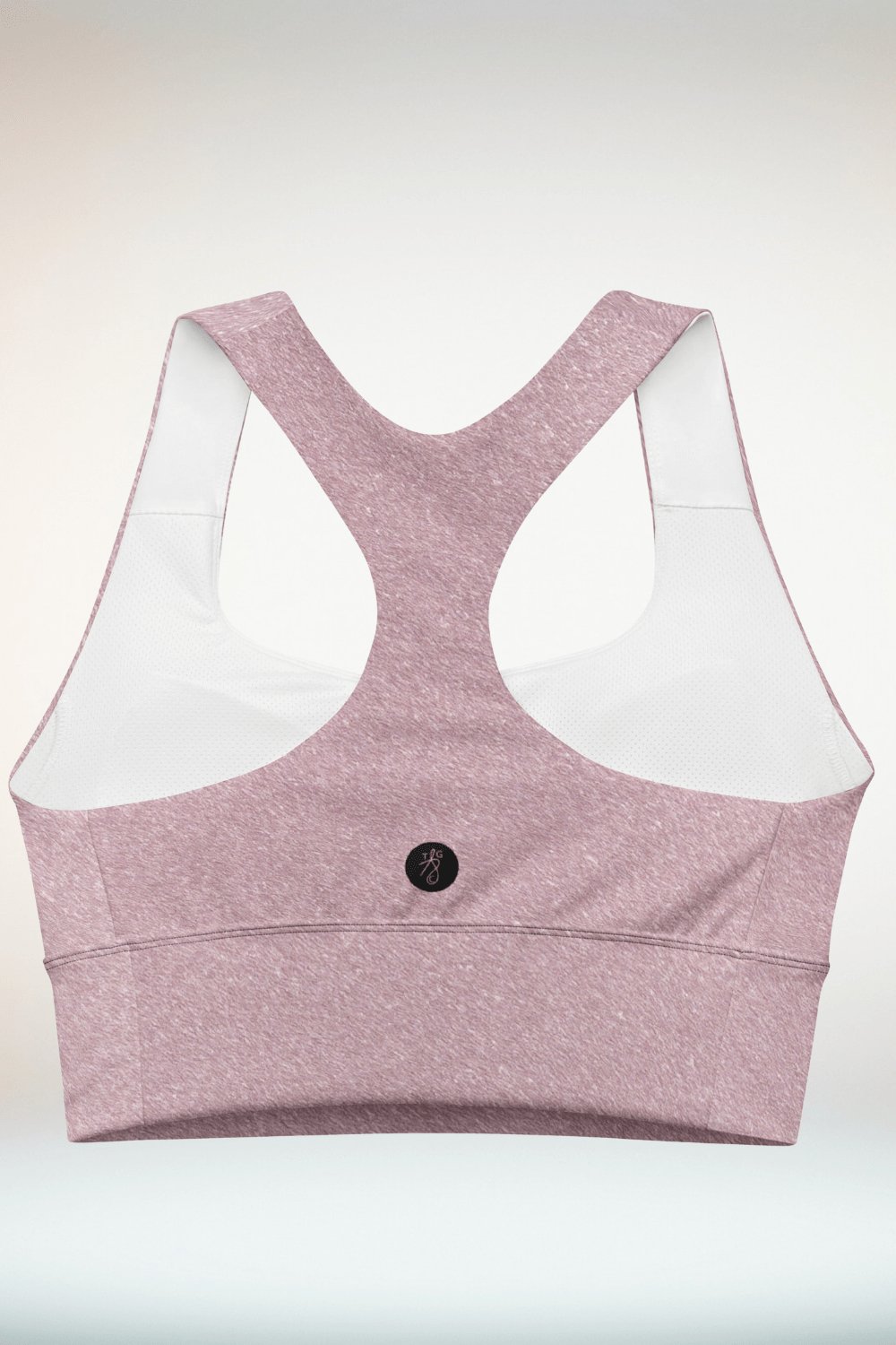Brushed Pink Compression Longline Sports Bra - TGC Boutique - Sports Bra