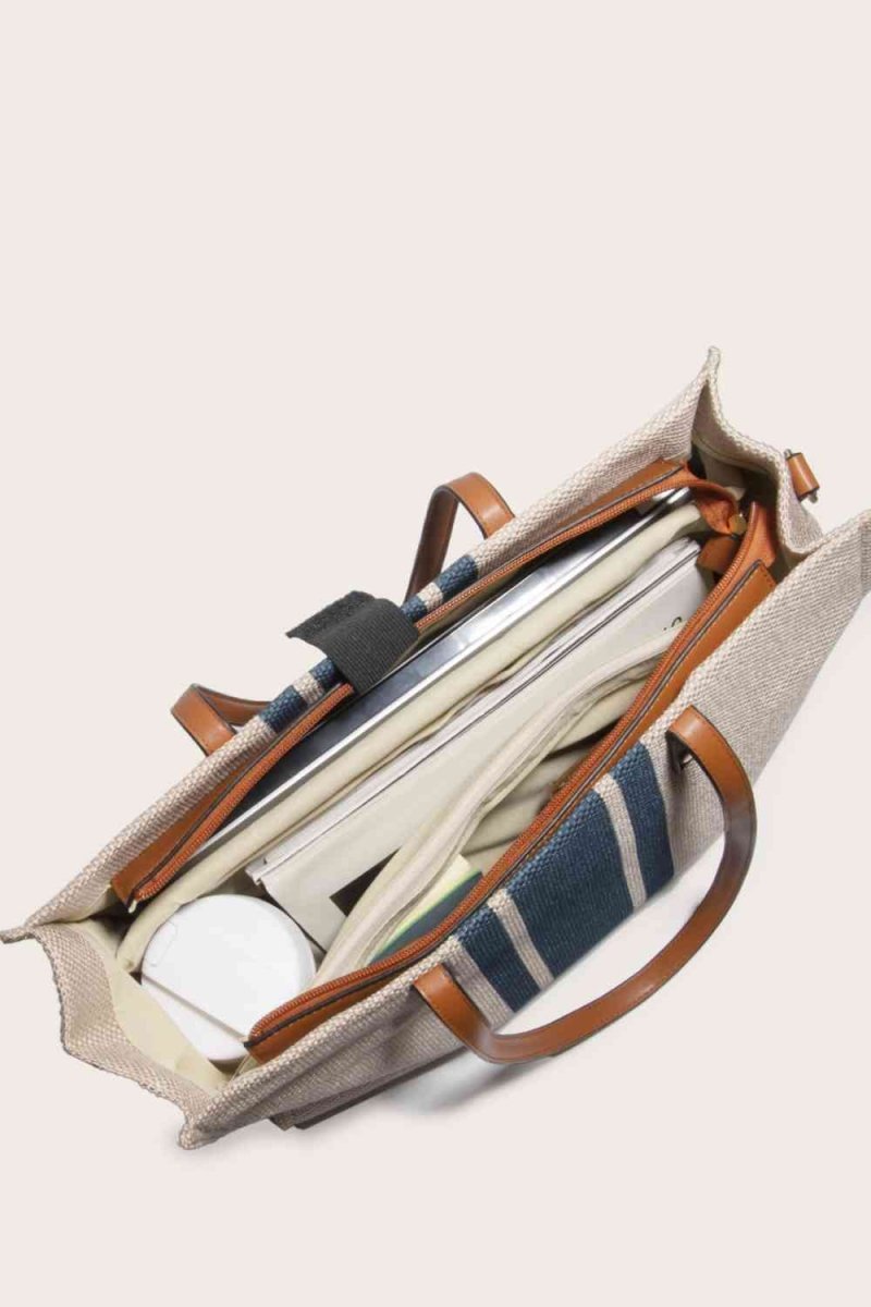 Canvas Tote Bag for Work & Beach | Large with Zipper - TGC Boutique - Tote Bag