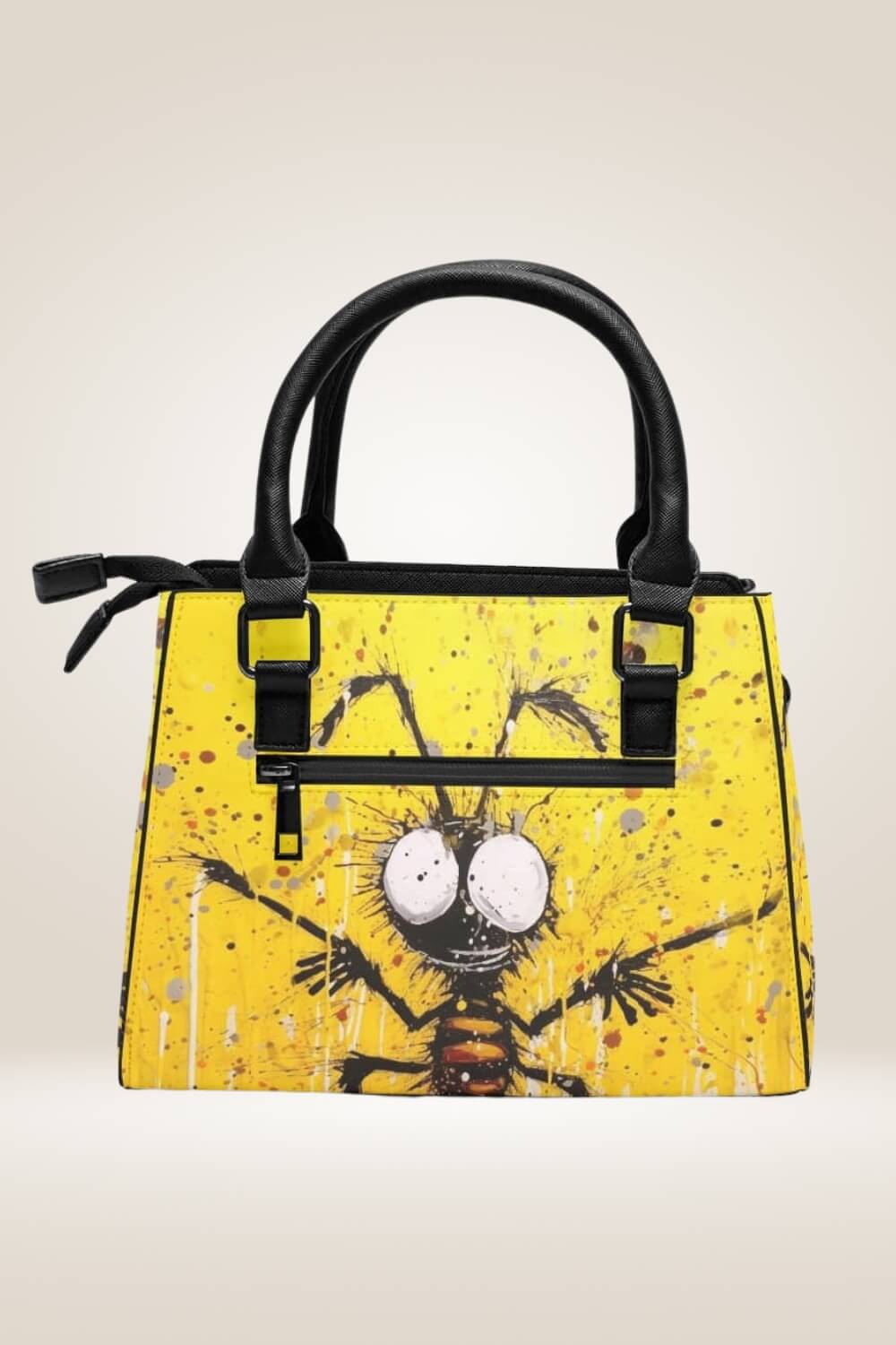 Cartoon Bee Yellow Satchel Bag - TGC Boutique - Satchel Handbag