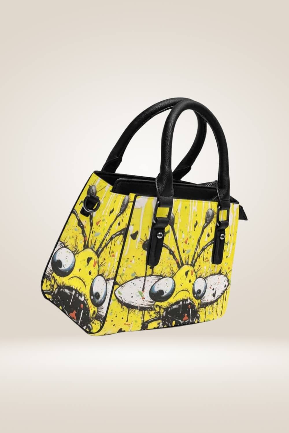 Cartoon Bug Yellow Satchel Bag - TGC Boutique - Satchel Handbag
