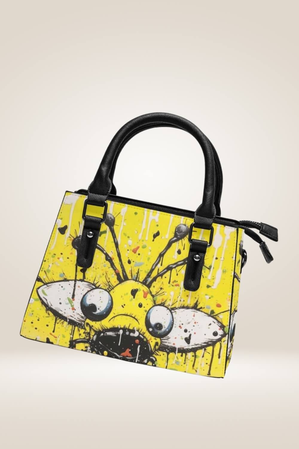 Cartoon Bug Yellow Satchel Bag - TGC Boutique - Satchel Handbag