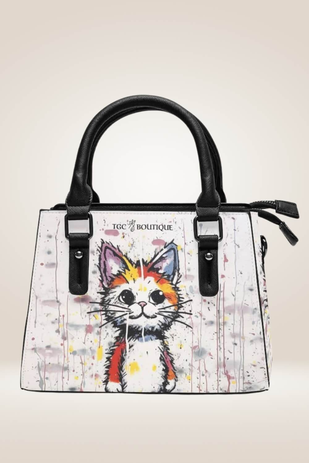 Cartoon Orange Cat Shoulder Bag - TGC Boutique - Satchel Handbag