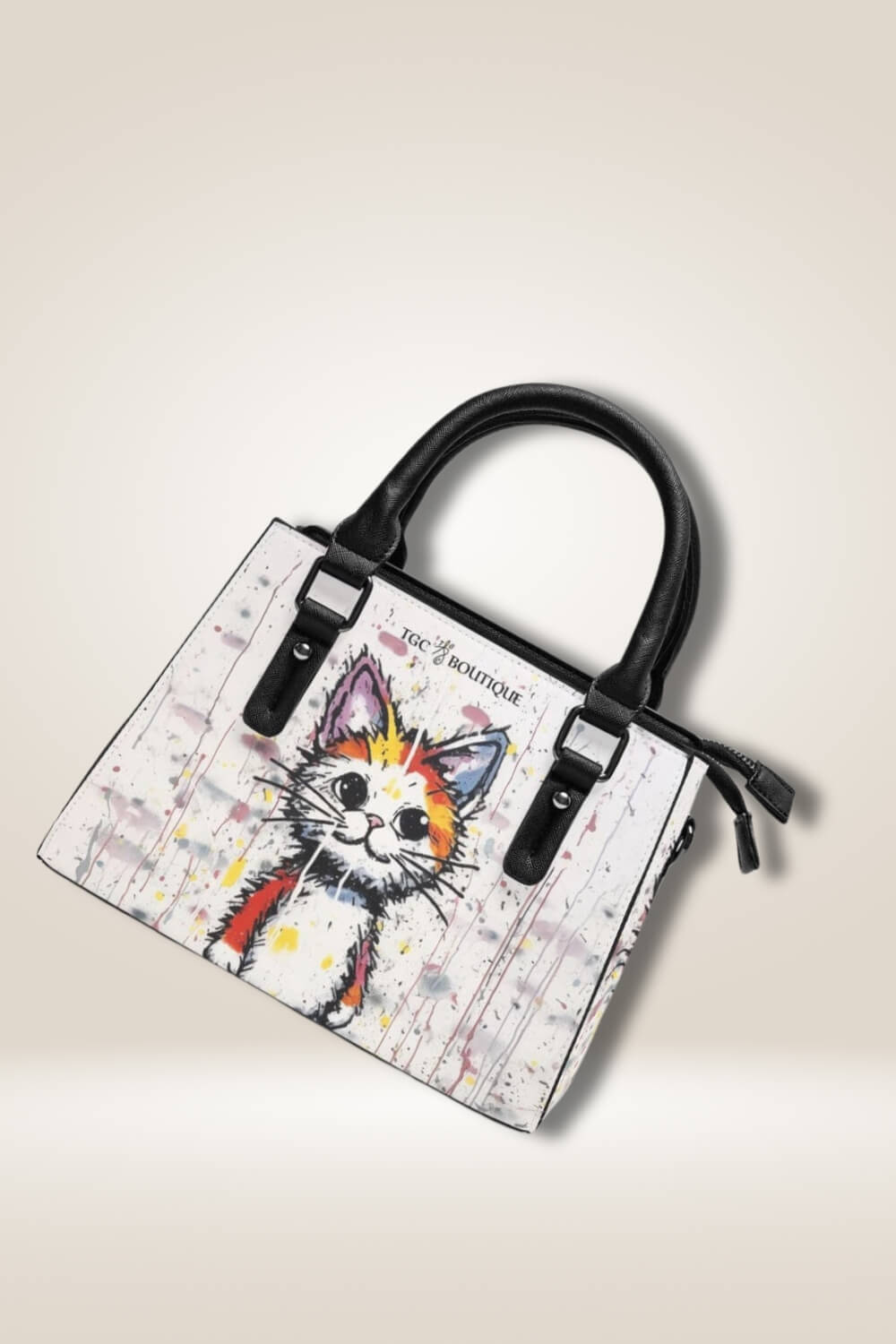 Cartoon Orange Cat Shoulder Bag - TGC Boutique - Satchel Handbag