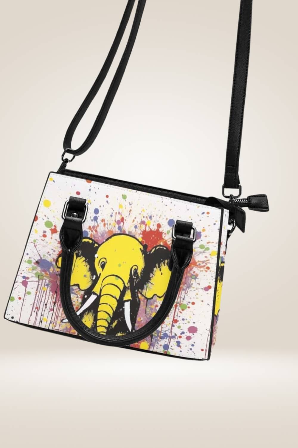 Cartoon Yellow Elephant Satchel Bag - TGC Boutique - Satchel Handbag