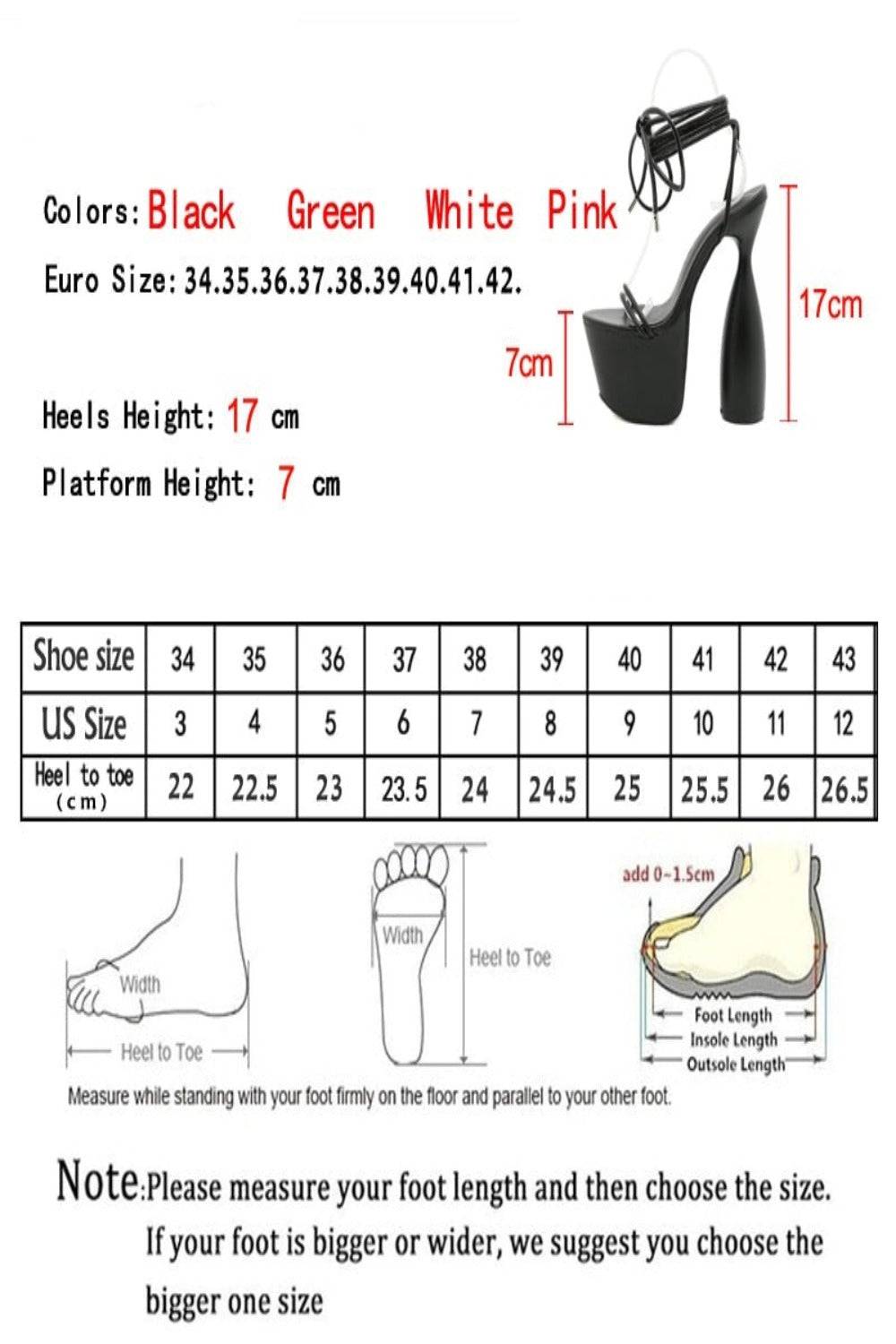 Chucky Platform High Heel Black Sandals - TGC Boutique - Shoes