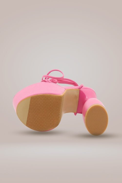 Chucky Platform High Heel Pink Sandals - TGC Boutique - Shoes