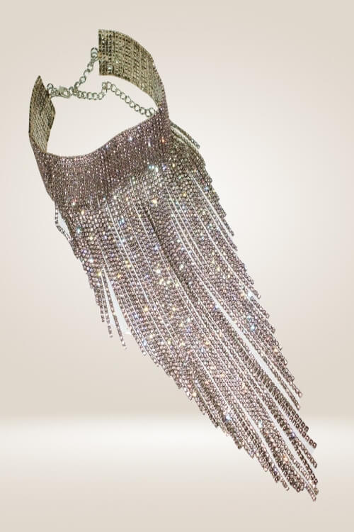 Chunky Collar Rhinestone Statement Necklace - TGC Boutique - Necklace