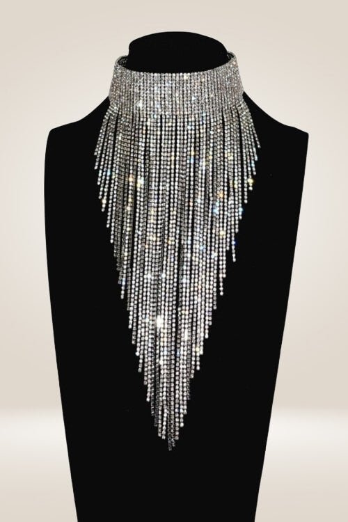 Chunky Collar Rhinestone Statement Necklace - TGC Boutique - Necklace