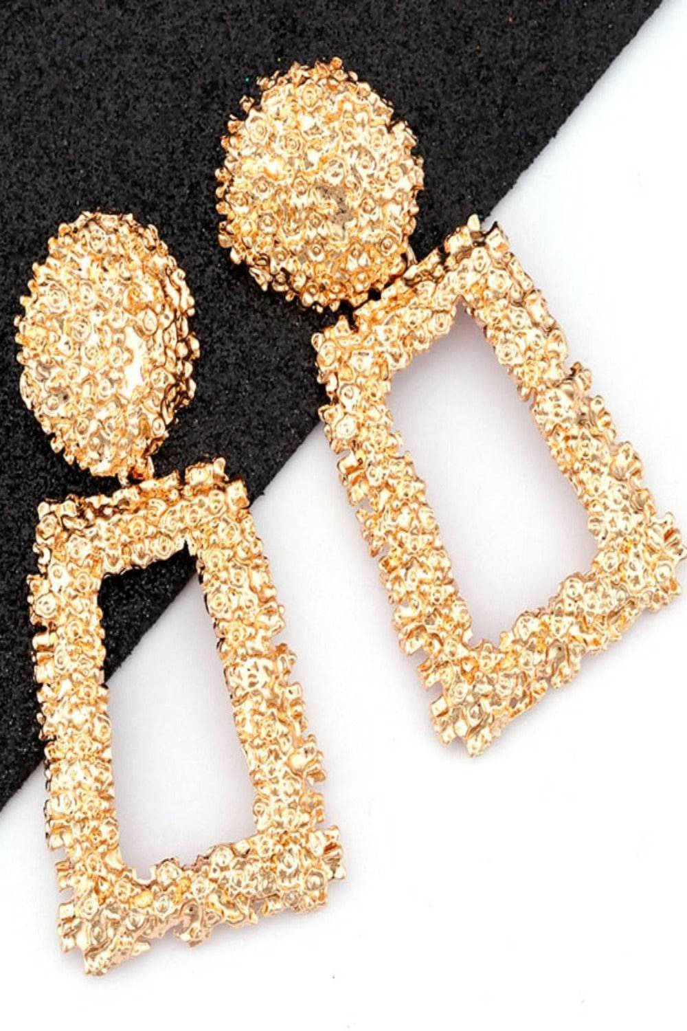 Chunky Statement Dangle Door Knocker Earrings - gold - TGC Boutique - Earrings