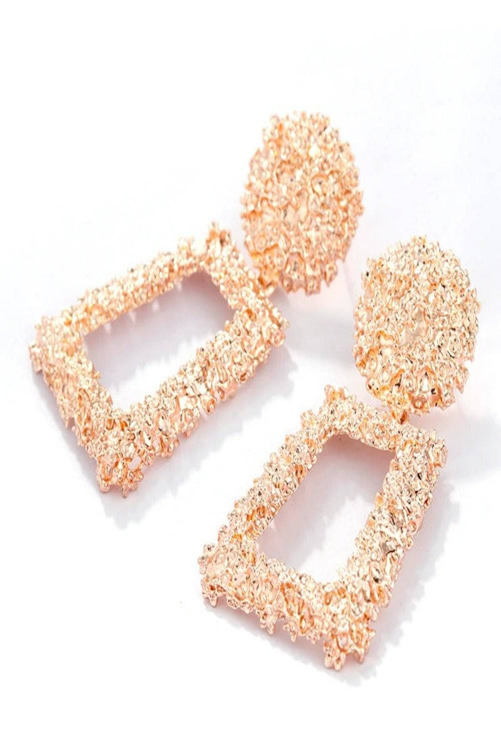 Chunky Statement Dangle Door Knocker Earrings - gold - TGC Boutique - Earrings