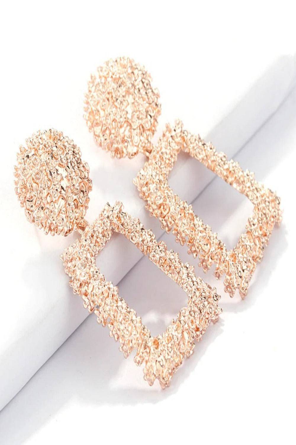 Chunky Statement Dangle Door Knocker Earrings - gold - TGC Boutique - Earrings