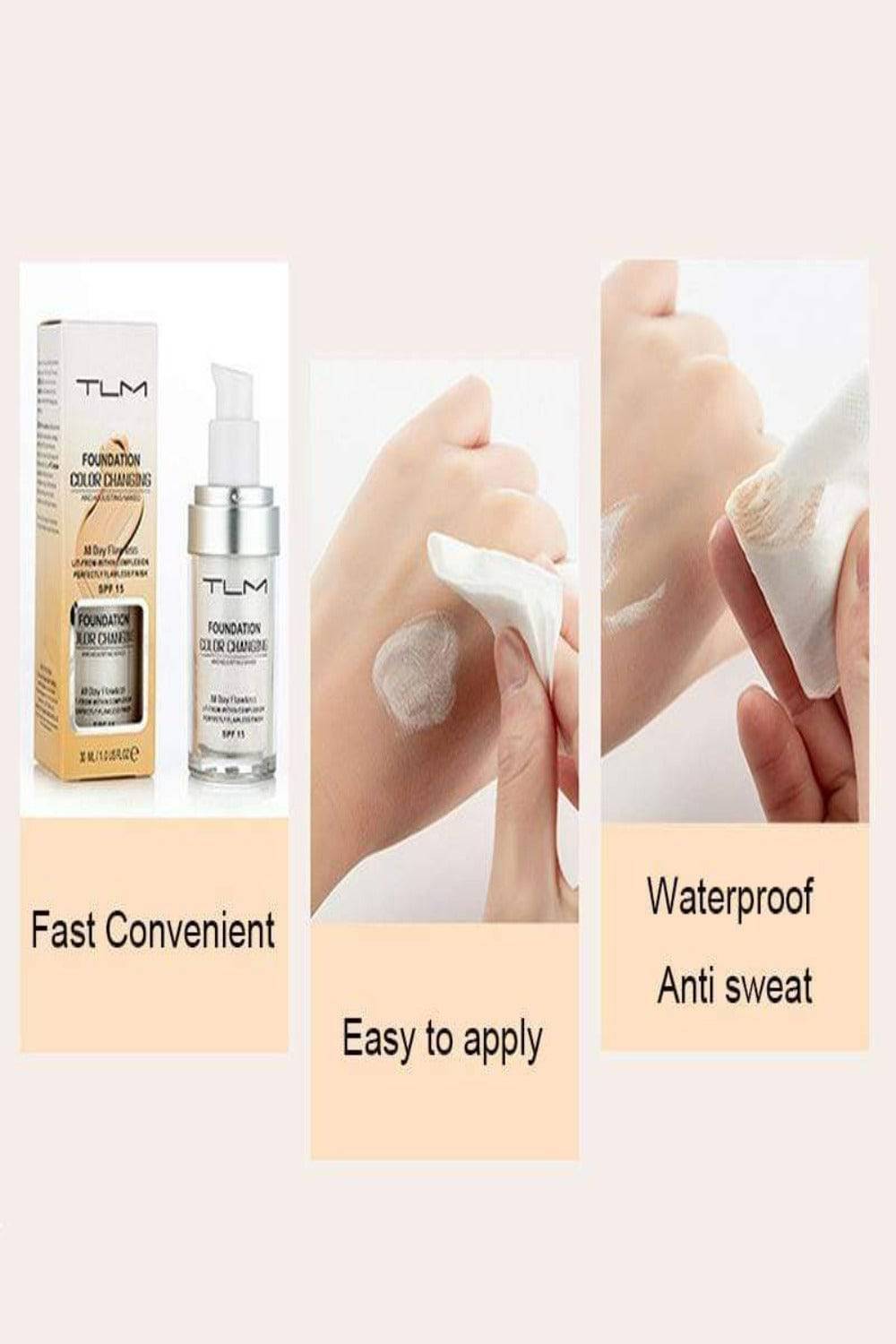 Color Changing Foundation - ONE SHADE FITS ALL - TGC Boutique - Makeup Foundation