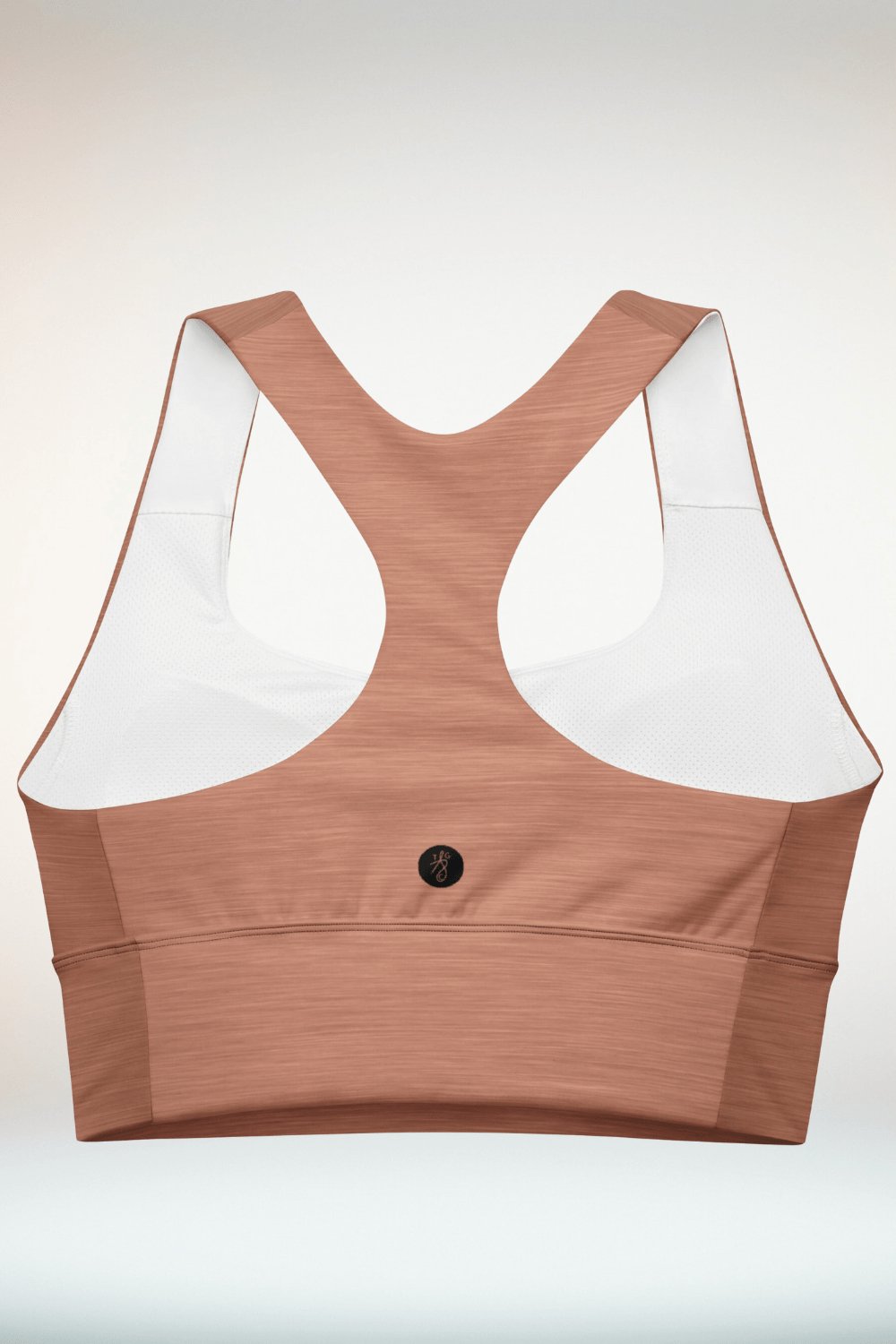 Copper Brown Compression Longline Sports Bra - TGC Boutique - Sports Bra