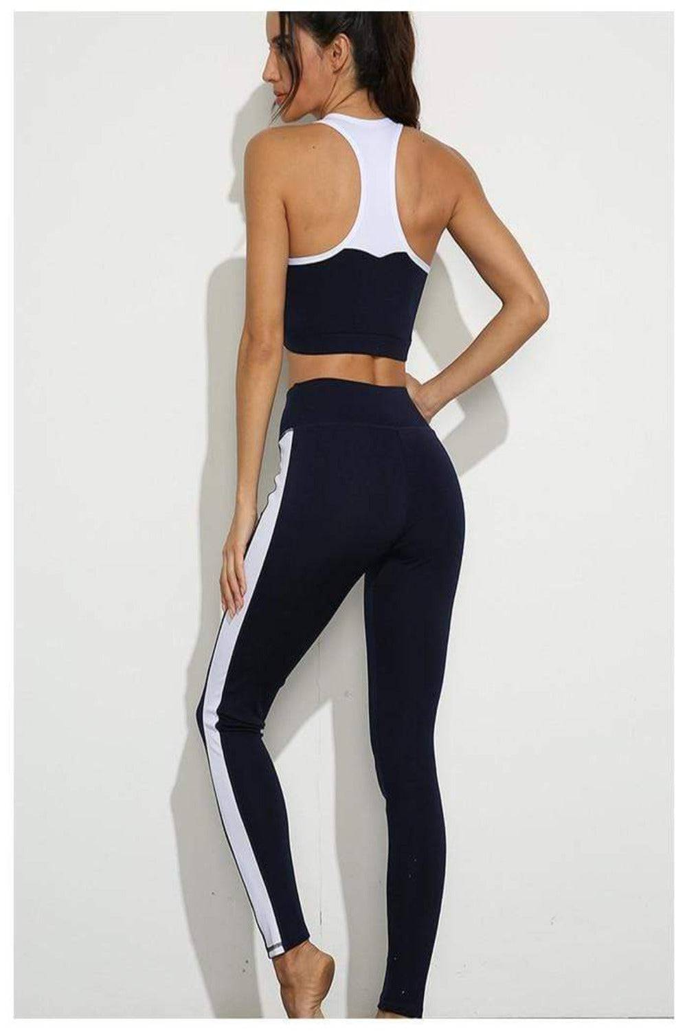 Crop Top And Leggings Workout Set - TGC Boutique - Activewear